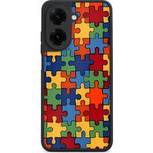 BG AKSESUAR Redmi A5 Uyumlu Yapboz Desenli Kamera Korumalı Darbelere Dayanıklı Kılıf