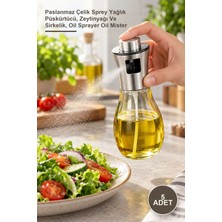 Yenilig 5 Adet Yağdanlık – Paslanmaz Çelik Sprey Yağlık Püskürtücü, Zeytinyağı ve Sirkelik, Oil Sprayer Oil Mister