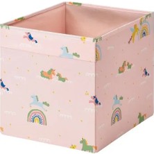 IKEA Regnbroms Kutu , Pembe-Çok Renkli, 33X38X33 cm