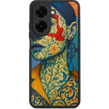 BG AKSESUAR Redmi A5 Uyumlu Çiçekliportre Desenli Kamera Korumalı Darbelere Dayanıklı Kılıf