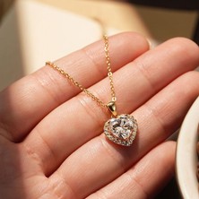 Asna Jewellery Gold Kalpli Taşlı Kolye