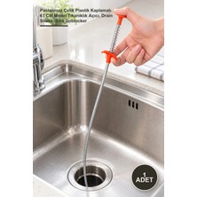 Yenilig 1 Adet Lavabo Açıcı Tel – Paslanmaz Çelik Plastik Kaplamalı 61 cm Model Tıkanıklık Açıcı, Drain Snake, Sink Unblocker