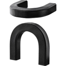 IKEA Borghamn Kulp , Siyah, 40 Mm, 2 Adet