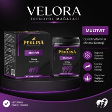 Velora Grup Perlina Skin & Coat Kedi ve Köpekler Için Tüy ve Cilt Sağlığı Destekleyici Çiğnenebilir Tablet 80 Tablet (120G)