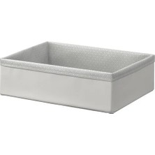 IKEA Baxna Kutu , Gri-Beyaz, 26X34X10 cm