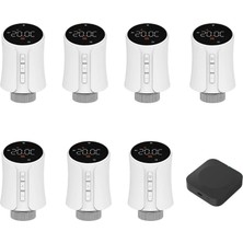 Novato Zigbee Termostatik Vana Seti ( Tuya, Smart Life Uyumlu ) 7 Adet Vana  - 1 Adet Zigbee Köprü