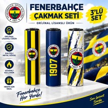 VizyonumVar Concept 3’lü Jet Metal Çakmak Seti Orijinal Lisanslı Taraftar Çakmağı