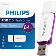 Elektronikçim FM64FD70B/00 Snow Mor/beyaz 64 GB USB 2.0 Flash Bellek