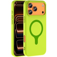 Microsonic Apple iPhone 18 Pro Kılıf Pastello Magsafe Yeşil