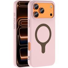 Microsonic Apple iPhone 18 Pro Kılıf Pastello Magsafe Açık Pembe