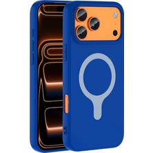 Microsonic Apple iPhone 18 Pro Kılıf Pastello Magsafe Saks Mavi