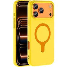 Microsonic Apple iPhone 18 Pro Kılıf Pastello Magsafe Sarı