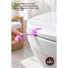 Yenilig 3 Adet Klozet Kapağı Hijyen Aparatı – Mantar Tasarım Tuvalet Kaldırıcı, Esnek Uyumluluk, Kolay Kullanım, Toilet Lifter