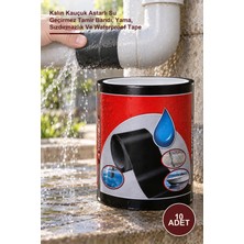 Yenilig 10 Adet Suya Dayanıklı Bant Flex Tape – Kalın Kauçuk Astarlı Su Geçirmez Tamir Bandı, Yama, Sızdırmazlık ve Waterproof Tape