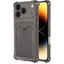 Microsonic Apple iPhone 18 Pro Card Slot Shock Kılıf Füme