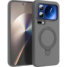 Microsonic Xiaomi 17 Pro Kılıf Aura Stant Magsafe Gri