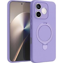 Microsonic Honor 600 Lite 5g Kılıf Aura Stant Magsafe Lila