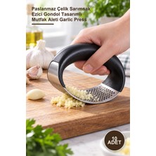 Yenilig 10 Adet Sarımsak Rendesi – Paslanmaz Çelik Sarımsak Ezici Gondol Tasarımlı Mutfak Aleti Garlic Press