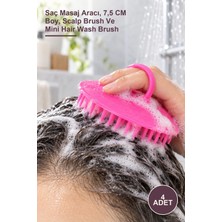 Yenilig 4 Adet Mini Saç Yıkama Fırçası – Saç Masaj Aracı, 7,5 cm Boy, Scalp Brush ve Mini Hair Wash Brush