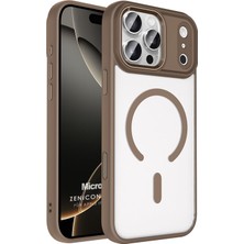 Microsonic Apple iPhone 18 Pro Kılıf Zenicon Magsafe Kahverengi