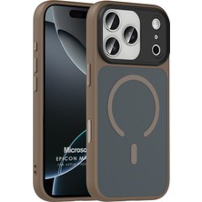 Microsonic Apple iPhone 18 Pro Max Kılıf Epicon Magsafe Kahverengi