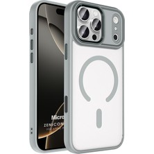 Microsonic Apple iPhone 18 Pro Kılıf Zenicon Magsafe Gri