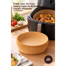 Yenilig 200 Adet Fritöz Pişirme Kağıdı – Fritöz Liner, Air Fryer Baking Paper ve Mutfak Pişirme Aksesuarı