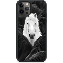 BG AKSESUAR iPhone 12 Pro Uyumlu Atsürüsü Desenli Kamera Korumalı Darbelere Dayanıklı Kılıf