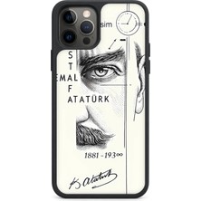 BG AKSESUAR iPhone 12 Pro Uyumlu Mustafa Desenli Kamera Korumalı Darbelere Dayanıklı Kılıf