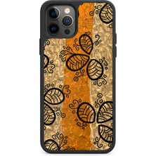 BG AKSESUAR iPhone 12 Pro Uyumlu Sonbahar Desenli Kamera Korumalı Darbelere Dayanıklı Kılıf