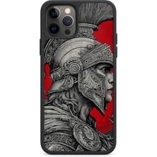 BG AKSESUAR iPhone 12 Pro Uyumlu Spartalı Desenli Kamera Korumalı Darbelere Dayanıklı Kılıf