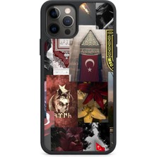 BG AKSESUAR iPhone 12 Pro Uyumlu Türkiye Desenli Kamera Korumalı Darbelere Dayanıklı Kılıf