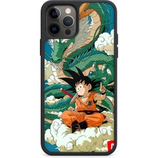 BG AKSESUAR iPhone 12 Pro Uyumlu Ejderha Desenli Kamera Korumalı Darbelere Dayanıklı Kılıf