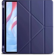 Marsilyan™- Huawei Honor Pad X9A Kalemlikli Mars Tablet Kılıfı - Lacivert