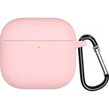 Microsonic Airpods 5 Kılıf Askılı Mat Silikon Pembe