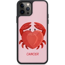 BG AKSESUAR iPhone 12 Pro Uyumlu Yengeçburcu Desenli Kamera Korumalı Darbelere Dayanıklı Kılıf