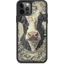 BG AKSESUAR iPhone 12 Pro Uyumlu Boğa Desenli Kamera Korumalı Darbelere Dayanıklı Kılıf