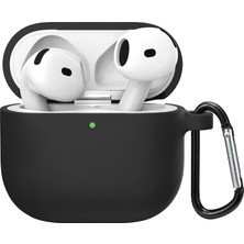 Microsonic Airpods 5 Liquid Silicone Lansman Siyah