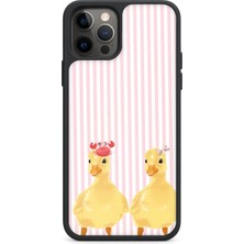 BG AKSESUAR iPhone 12 Pro Uyumlu Hayvan Desenli Kamera Korumalı Darbelere Dayanıklı Kılıf