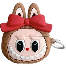Microsonic Airpods 5 Kılıf Cartoon Figürlü Silikon Crtn-Fgr-Lbu