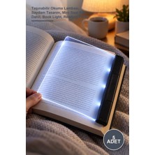 Yenilig 5 Adet Kitap Okuma Paneli – Taşınabilir Okuma Lambası, Saydam Tasarım, Mini Saat Pili Dahil, Book Light, Reading Panel