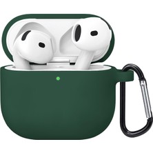 Microsonic Airpods 5 Liquid Silicone Lansman Koyu Yeşil