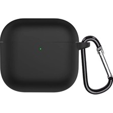 Microsonic Airpods 5 Kılıf Askılı Mat Silikon Siyah