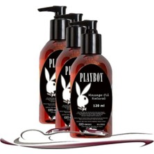 Bezos Playboy Natural Aromaterapi Massage Oil Kokusuz Vücut Masaj Yağı 3 Adet 120 ml