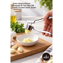 Yenilig 4 Adet Sarımsak Ezme Aleti Rendesi – Çinko Alaşım Döküm Kompakt El Tipi 15X4 cm Garlic Crusher Garlic Grater