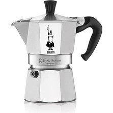 - Moka Express: 4 Cups Ocak Üstü Espresso Pişirici - 190ML - Gümüş Renk - Alüminyum Gövde - Patentli Güvenlik Valfi - Tüm Ocak Türleri Için Uygundur (Indüksiyon Hariç)