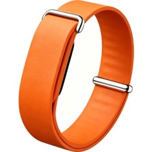 Microsonic Google Fitbit Air Kordon Silicone Sport Band Turuncu