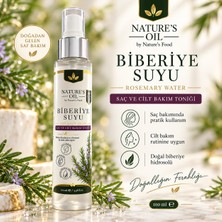 Nature's Food Biberiye Suyu 100 ml %100 Doğal Biberiye Hidrosolü – Saç ve Cilt Bakım Toniği, Sprey Rosemary Water