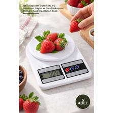 Yenilig 5 Adet Hassas Mutfak Terazisi – 100 G Kapasiteli Dijital Tartı, 1 G Hassasiyet, Sayma ve Dara Fonksiyonu, Otomatik Kapanma, Kitchen Scale