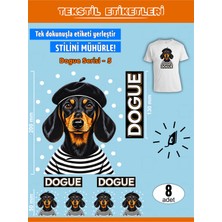 Agg Reklam Ütü ile Yapışan Kıyafet Etiketi Dogue Serisi-5  8li Set
